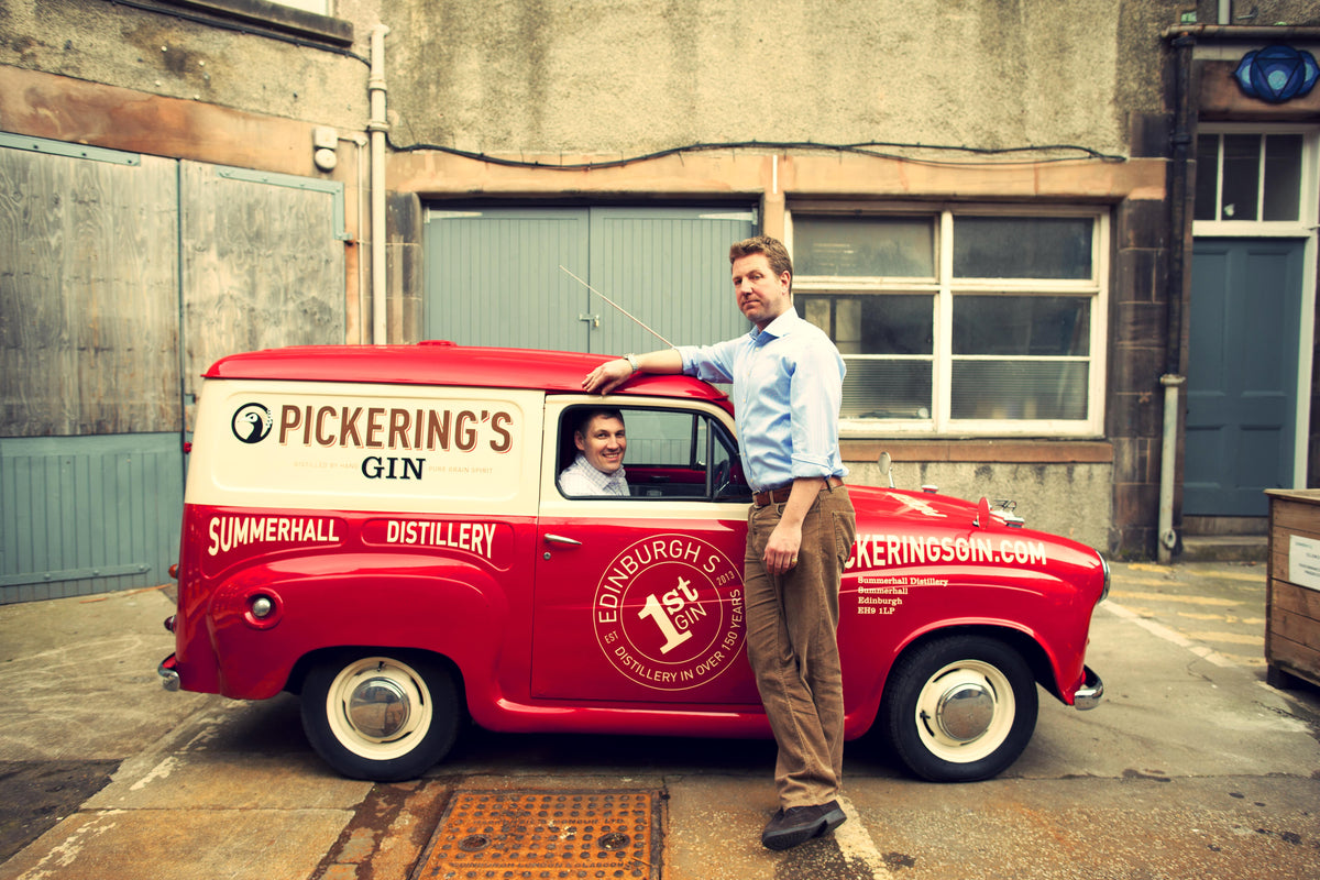 Pickering’s GinのバンとSummerhallの創業者。写真:Summerhall Distillery。