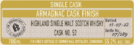 Armagnac cask finish