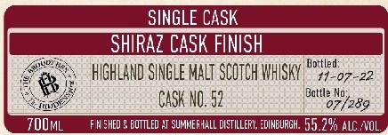 Shiraz cask finish
